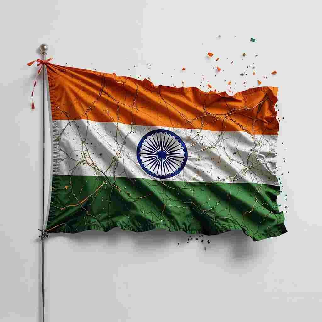 Stylish Indian Flag DP
