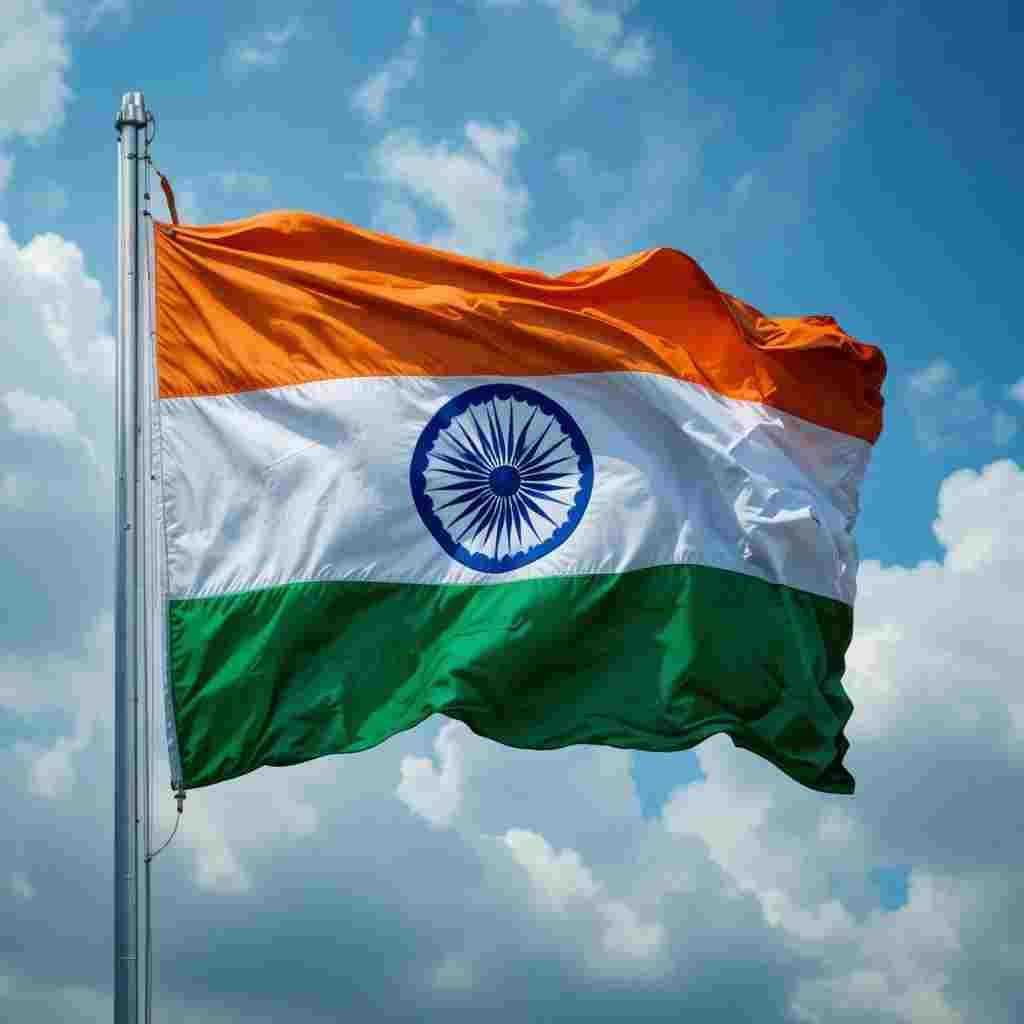 Stylish Indian Flag DP