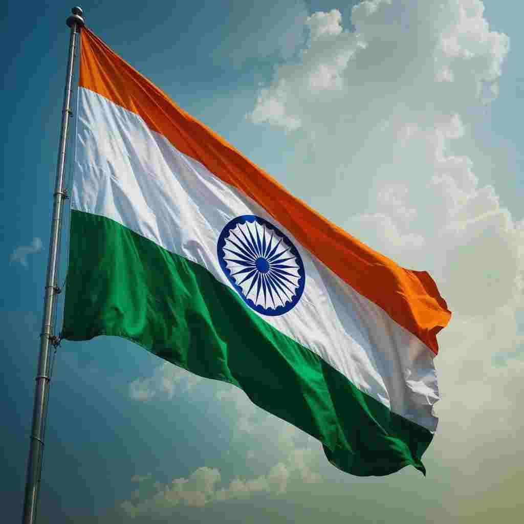 Stylish Indian Flag DP