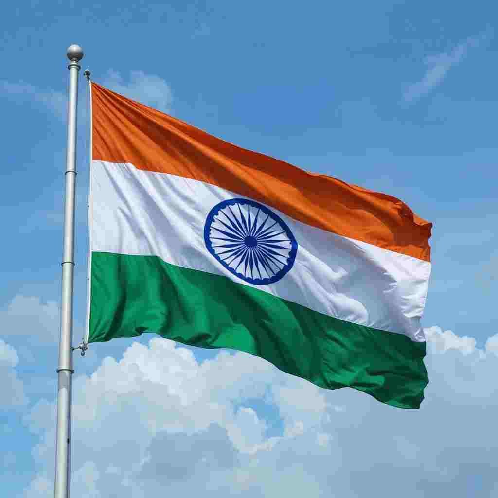 Stylish Indian Flag DP