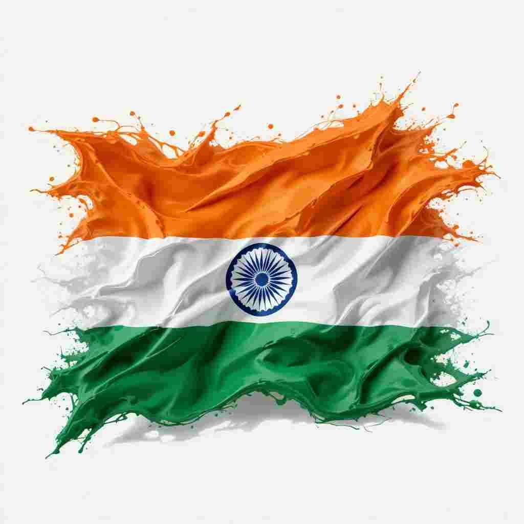 Stylish Indian Flag DP