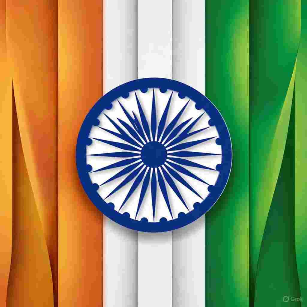 Stylish Indian Flag DP