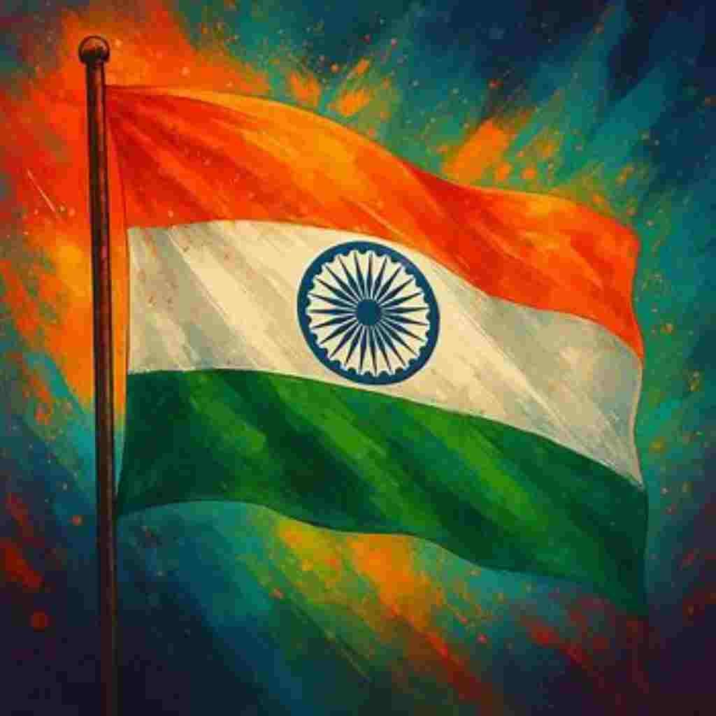 Stylish Indian Flag DP