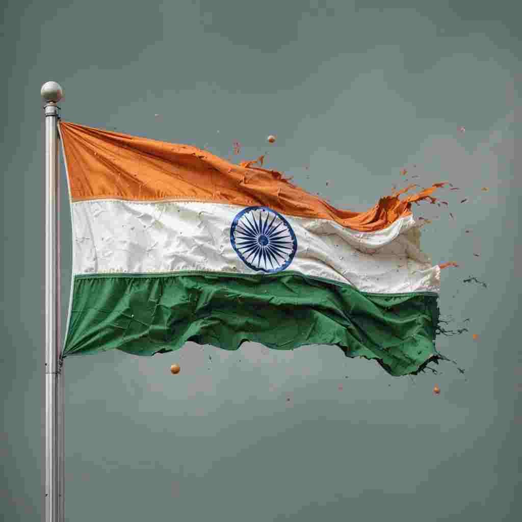 Stylish Indian Flag DP