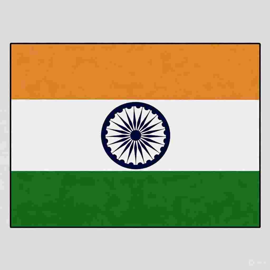 Stylish Indian Flag DP